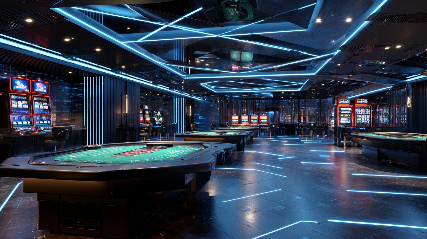 Elegant casino gaming floor